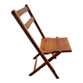 Wooden folding chair