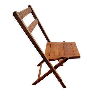 Chaise pliante en bois