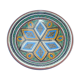 Morocco North Africa enamelled terracotta couscous plate or dish