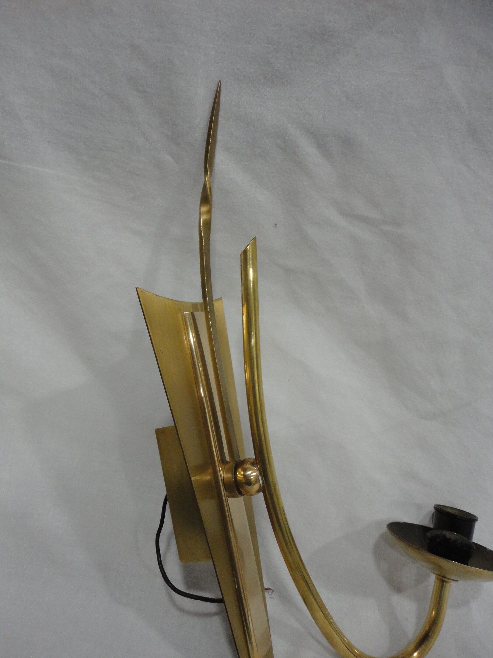 Vintage brass wall lights