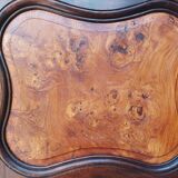 Louis XV Standing Man in Walnut and Ash Burl