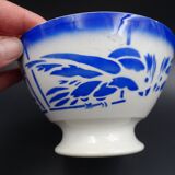 Bowl with earthenware parrots from Badonviller - circa 1940