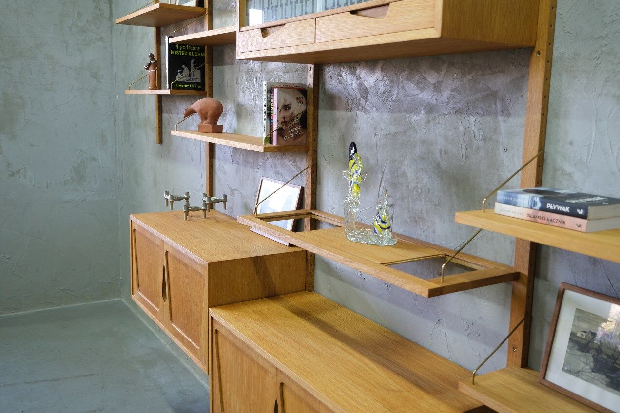 Modular Wall Unit by Kjell Riise for Brodrene Jatogs, Norway, 1960s