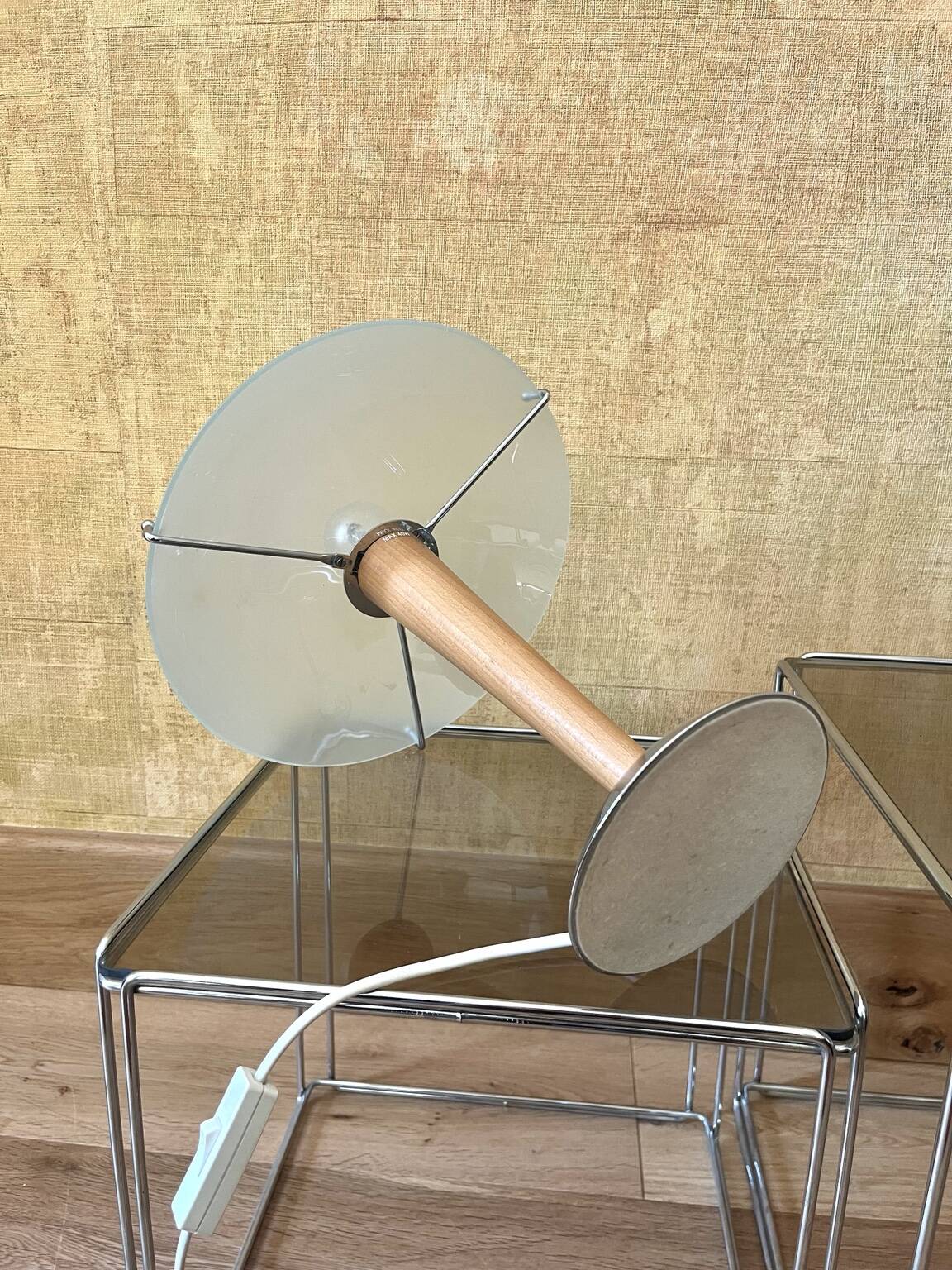 Pair of Ikea Kvintol mushroom lamps – 90s Scandinavian design