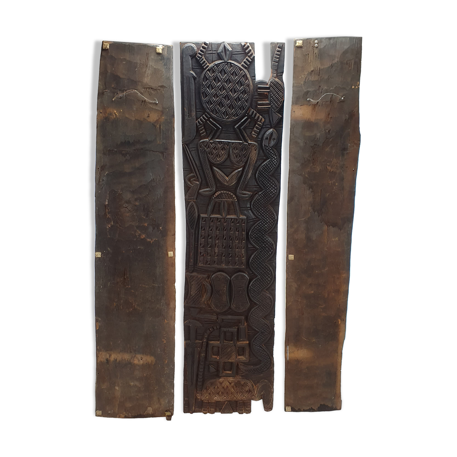 3 part door panel from the Nupe people of Nigeria, 1920s