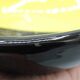 Old ceramic vintage design pocket tray black yellow