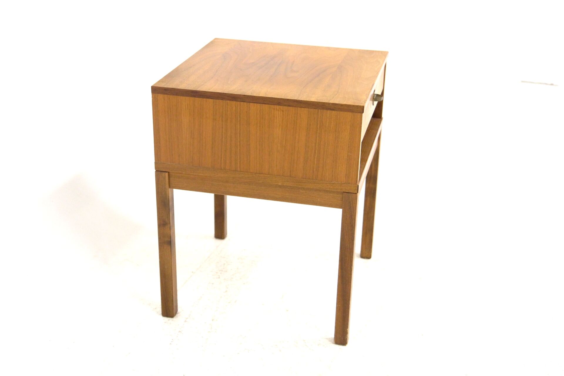 Walnut bedside table, Sweden, 1960