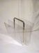 1970s plexiglass magazine rack
