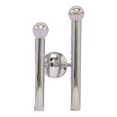 Vintage chrome tube wall lamp