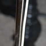 White and chrome floor lamp