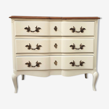 Creme white chest of drawers