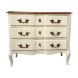 Creme white chest of drawers