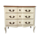 Creme white chest of drawers