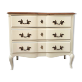 Creme white chest of drawers