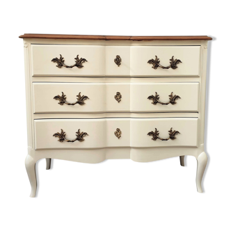 Creme white chest of drawers