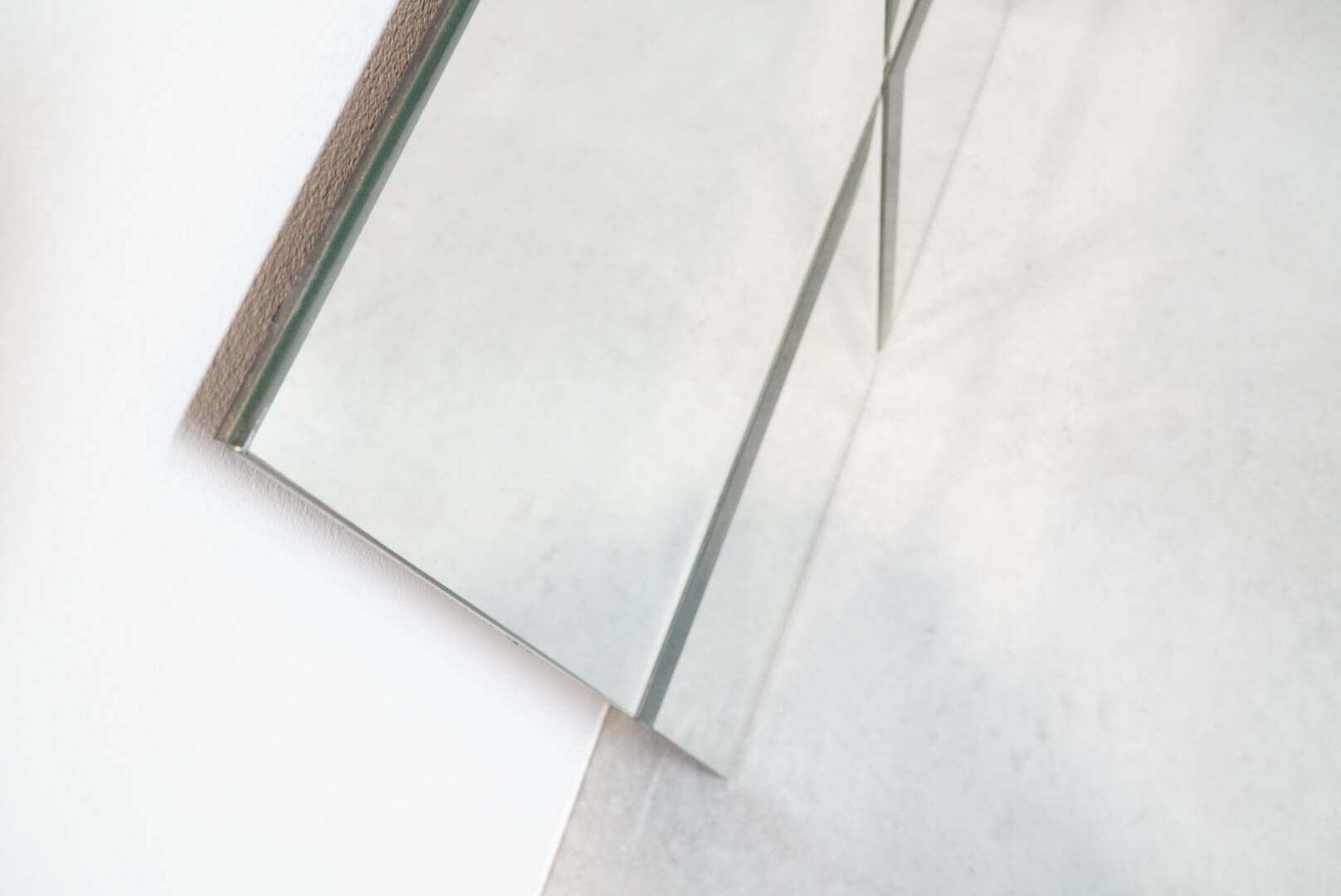 Michel Martens, Minimalist Glass Art Mirror 'Squares'
