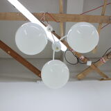 Mid-century white chandelier, Kamenický Šenov, 1970´s.