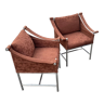 2 fabric armchairs