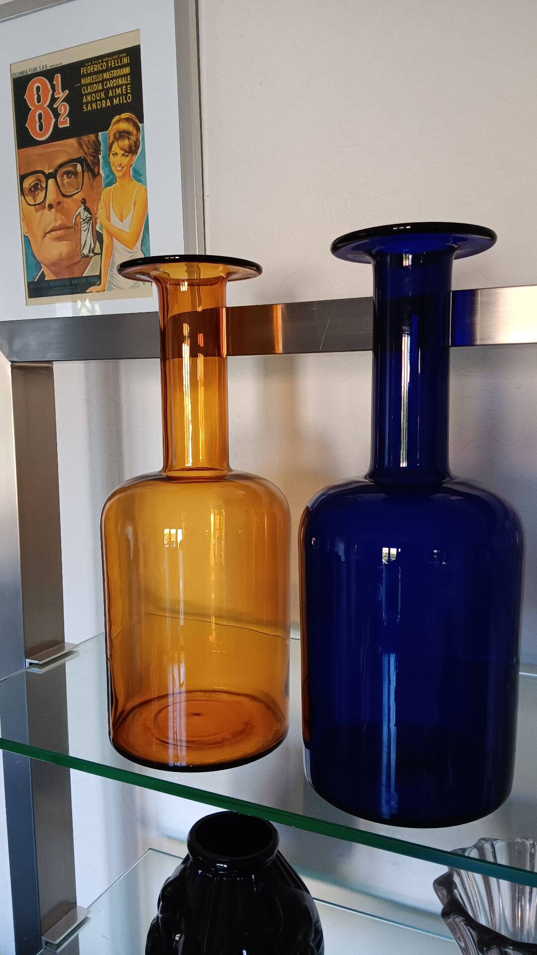Pair of GUL vases by Otto Brauer for Holmegaard
