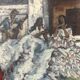 " La Gitane " huile sur toile encadrée. XX siècle