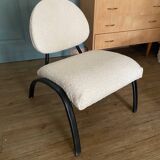 White curly armchair