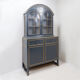 Double-bodied sideboard in grey lacquered wood - one pair available (A)
