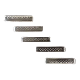 Set of 5 modernist knife rests in cut crystal - 1950s/1960s