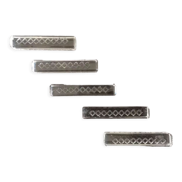 Set of 5 modernist knife rests in cut crystal - 1950s/1960s