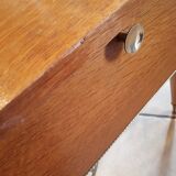 Bedside 60s blond wood