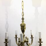 Louis XVI Bronze Chandelier 5 Lights