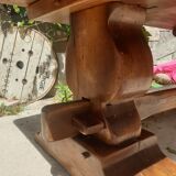 Monastery table wood solid oak 2.00m x 90l 75 cm height