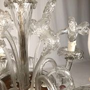 Murano glass chandelier with four light arms, late 19th century.
