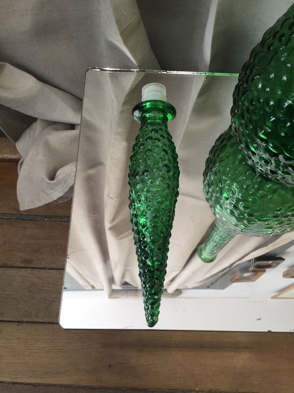 Bottle empoli genie bubble green made in italy