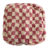 Moroccan pouf-Custom checkered pouf-berber moroccan pouf