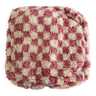 Moroccan pouf-Custom checkered pouf-berber moroccan pouf