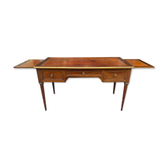 Flat mahogany desk in louis XVI style