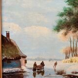 Tableau "patinage d'hiver".