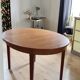 Scandinavian oval teak table with integrated extensions, 1960s, as good as new.