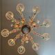 Venetian chandelier rezzonico in multicolored murano glass circa 1920