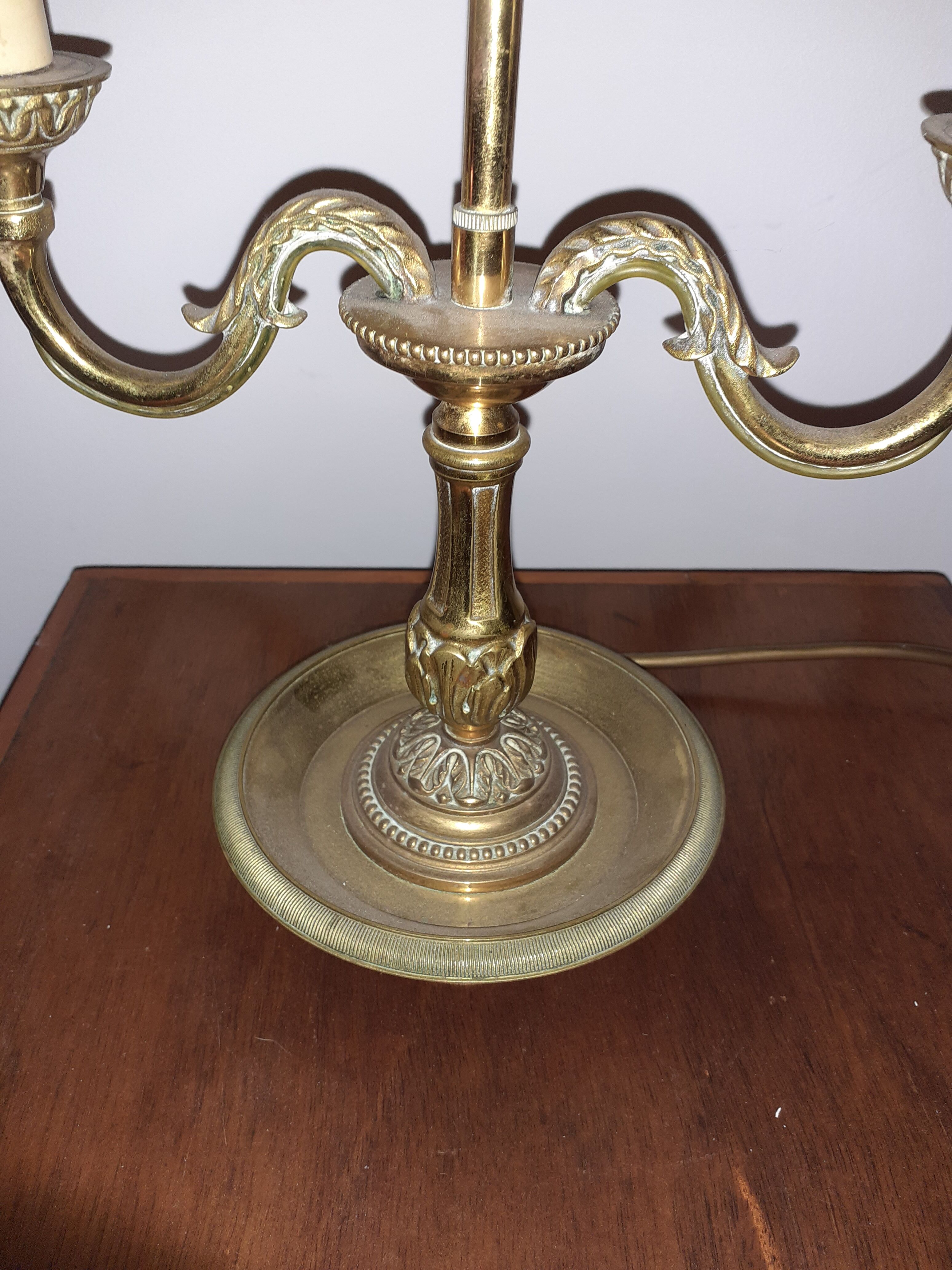 Solid bronze hot water bottle lamp