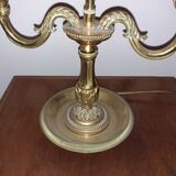 Solid bronze hot water bottle lamp