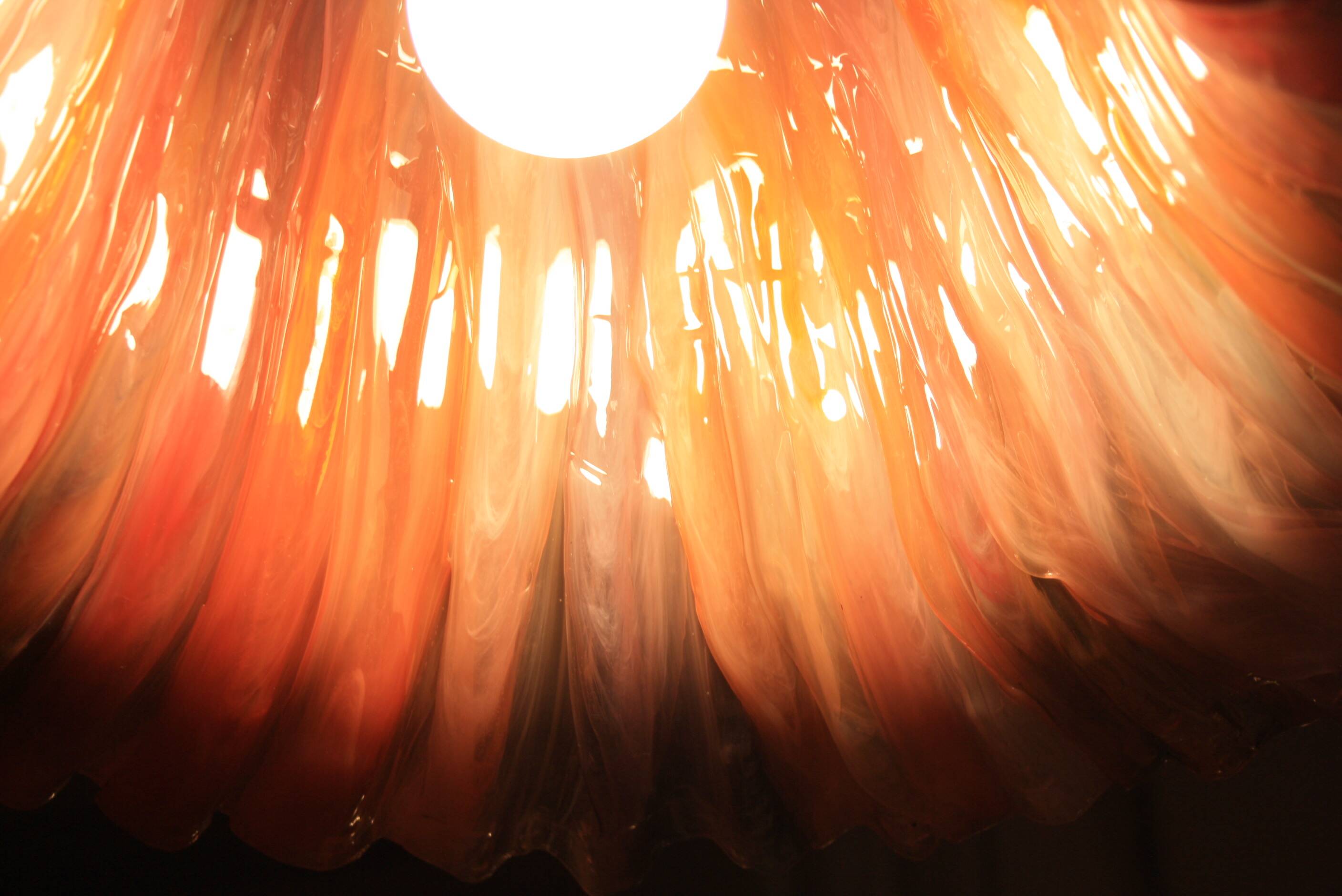 Pink flower suspension