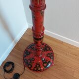 Lampadaire Art Déco en bois peint