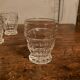 Faceted aperitif glasses