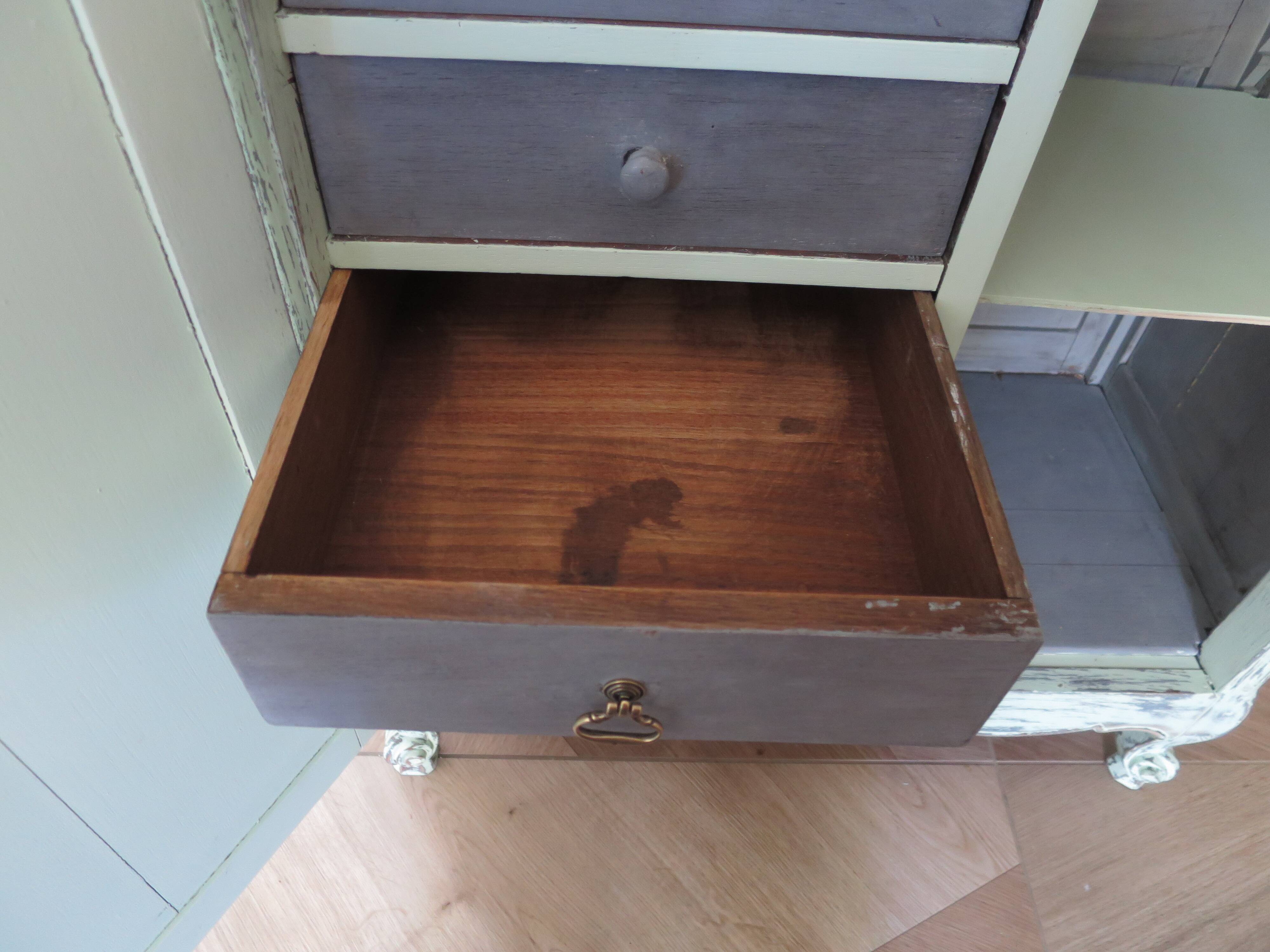 Vintage - Jam cupboard - Low sideboard - Rustic / Shabby chic - Solid wood