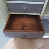 Vintage - Jam cupboard - Low sideboard - Rustic / Shabby chic - Solid wood