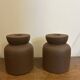 vintage brutalist candlestick holders