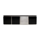 Steel and oak 70's enfilade by ludovico acerbis