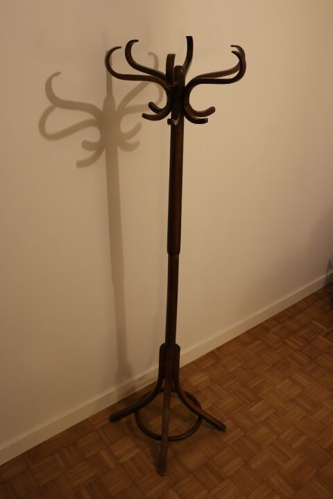Coat rack parrot Baumann single dark beech b