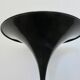 "Diabolo" fruit bowl with tulip base, made of metal, 1970s 80s.